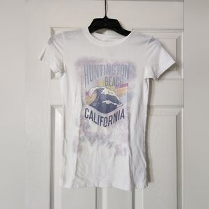 White Huntington Beach California T-Shirt